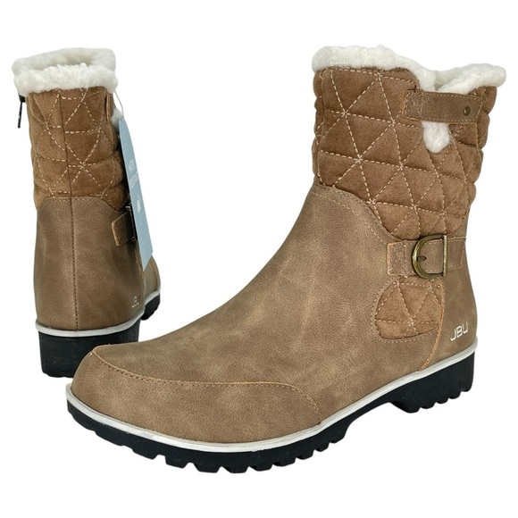 JBU by Jambu Glasgow Taupe Water-Resistant Womens Ankle Boots Size 8.5M - Picture 10 of 13